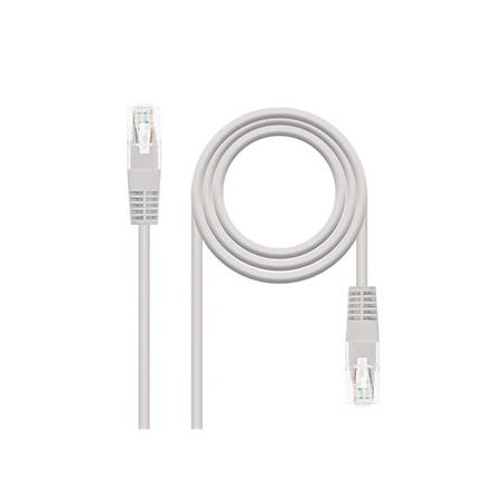 CABLE RED LATIGUILLO RJ45 CAT.6 UTP AWG24·15M GRIS NANOCABLE