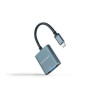 CONVERSOR USB-C A VGA· USB-CM-VGAH· ALUMINIO 0.1M GRIS NANOCABLE