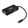 CONVERSOR USB-C A VGA  DVI  HDMI· 3 EN 1 USB-CM-VGAH-DVIH-HDMIM NANOCABLE