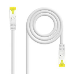 CABLE RED LATIGUILLO RJ45 CAT.6A LSZH SFTP AWG26· 0.30M BLANCO NANOCABLE