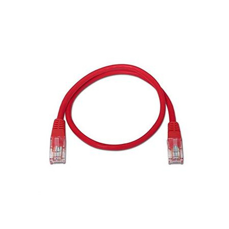CABLE RED LATIGUILLO RJ45 CAT.6 UTP AWG24·1M ROJO NANOCABLE