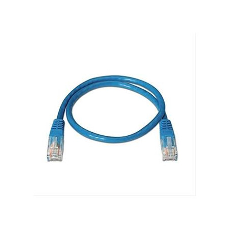 CABLE RED LATIGUILLO RJ45 CAT.6 UTP AWG24·3M AZUL NANOCABLE