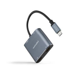 CONVERSOR USB-C A 2xHDMIH-USB-A2.0H-USB-C PDH NANOCABLE