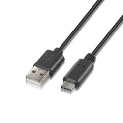CABLE USB 2.0 3A· TIPO C USB-CM-AM 0.5M NEGRO NANOCABLE